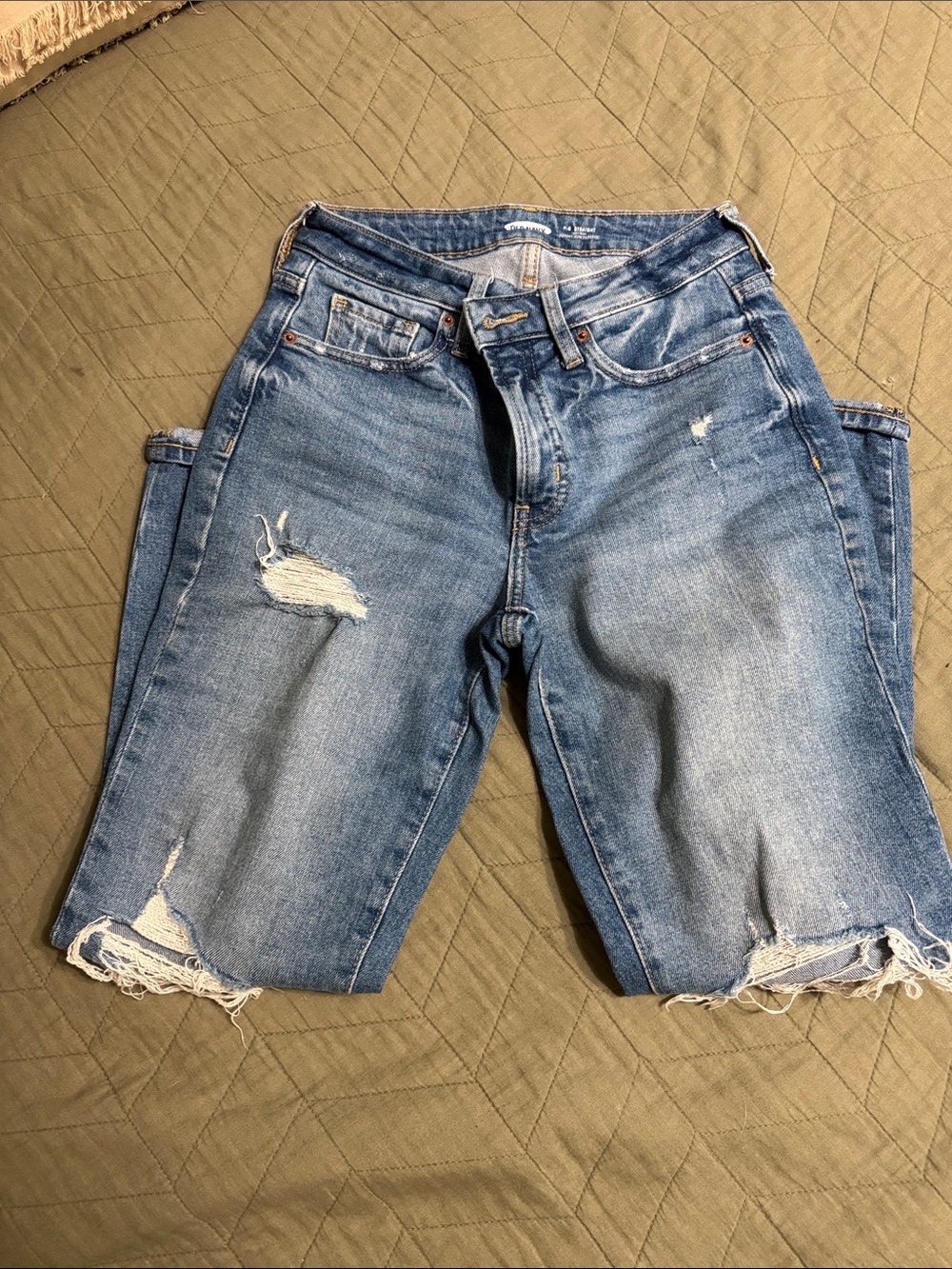 Old Navy Distressed OG Straight Jeans